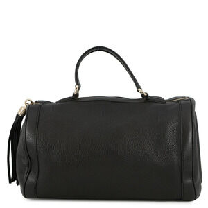 Gucci Soho Interlocking GG Boston Bag Leather Black